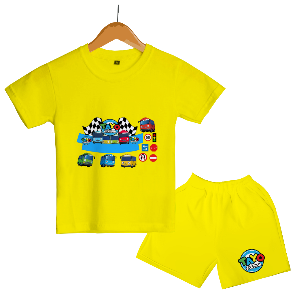 Lexander Fashion Setelan Anak Cewek Cowok Tayo Station