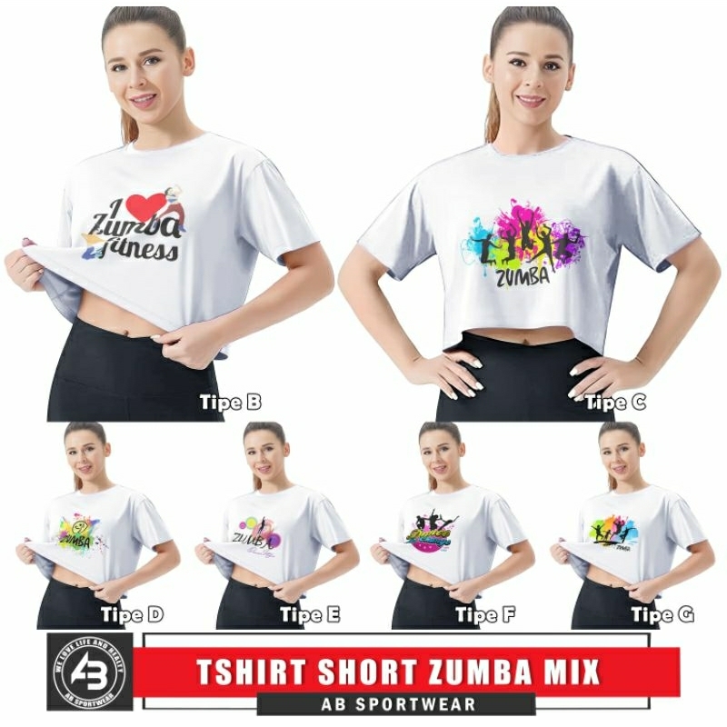 Kaos Pendek Zumba Mix - ABSportwear Original