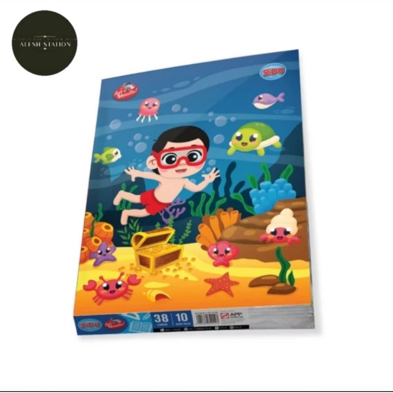 

Buku Tulis SIDU / SINAR DUNIA 38 Lembar 1 Pack (Isi 10 Buku)