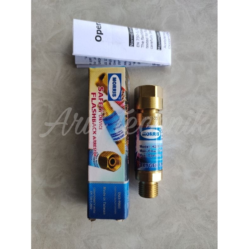 Morris H288-R Flashback Arrestor OXYGEN For REGULATOR / MORRIS H288 R 9/16