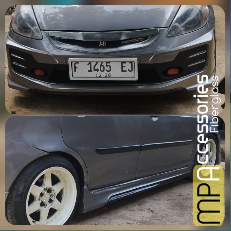 Bodykit  Depan dan samping/sideskirt Jazz GD3 Idsi Vtec thn 2004-2006