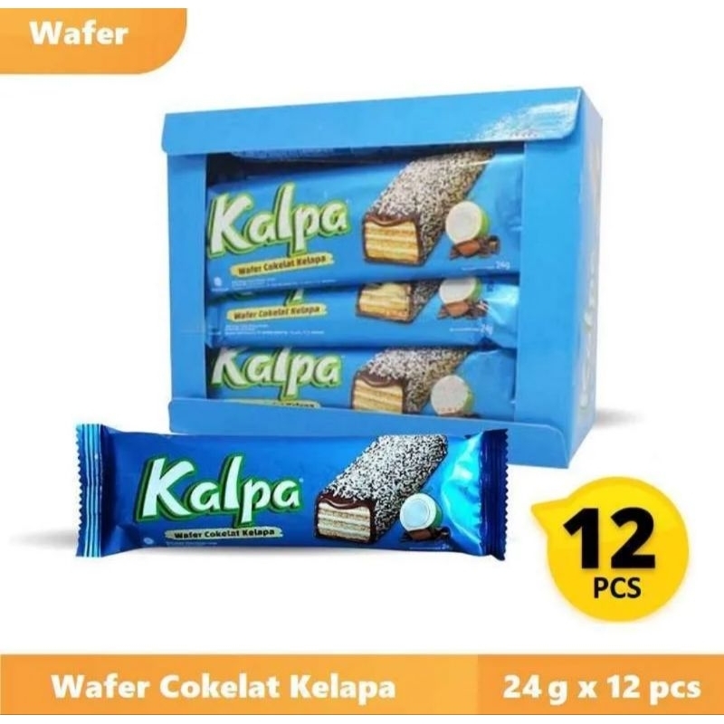 

Kalpa Wafer Coklat Rasa Kelapa (1box isi 12pcs)