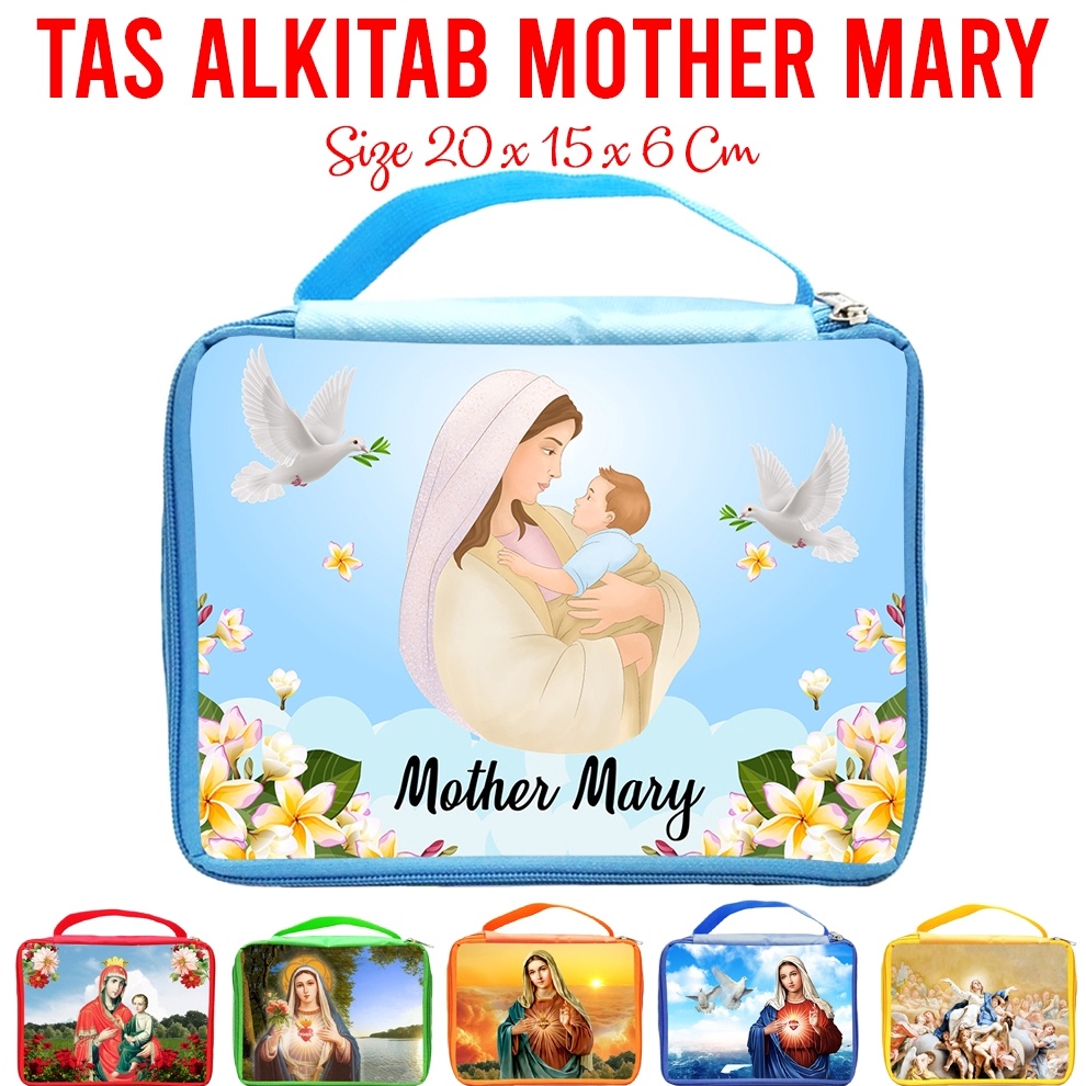 

EKSKLUSIF Tas Alkitab Seri Bunda Maria Mary Virgin Mary Souvenir Kristen Katolik Kristiani