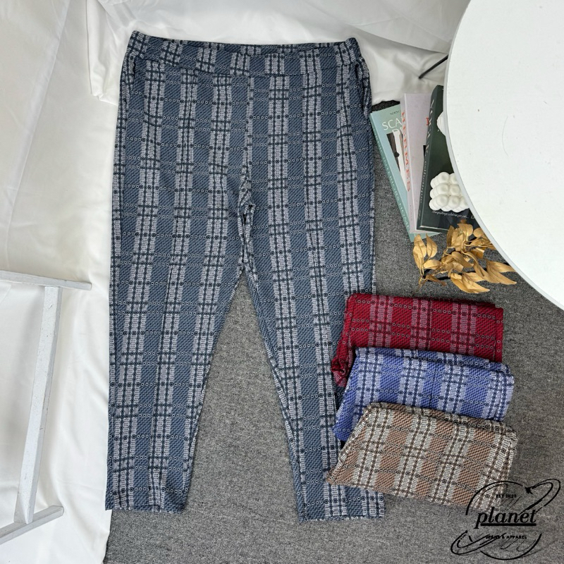 CELANA KOTAK KOTAK JUMBO WANITA CELANA BIG SIZE WANITA TARTAN KEKINIAN MOTIF TERBARU KOTAK BESAR CEL