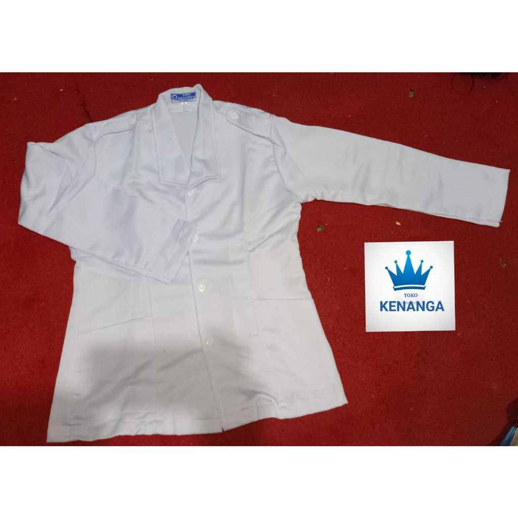 Baju PMR Perawat perempuan seragam putih PMR seragam perawat wanita lengan panjang pakaian perawat p