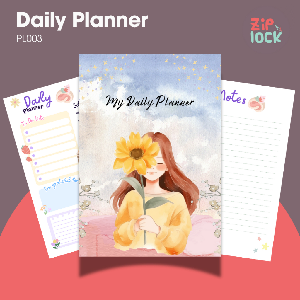 

PL003 Buku Jurnal Harian Daily Journal Daily Planner Murah Estetik