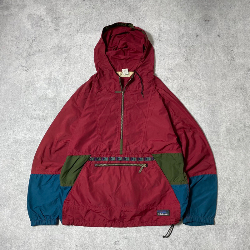 vintage ll bean anorak cagoule jaket