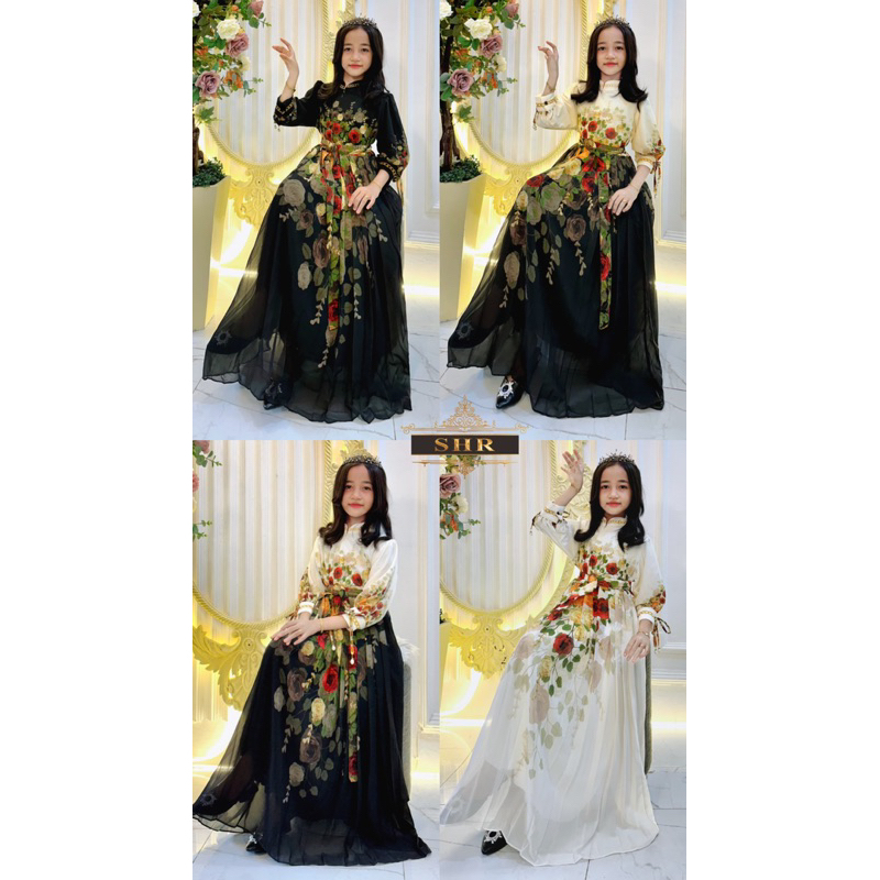 NEW SHR READY MAXI DRESS KIDS CERTY 5-13th ORI SHR %