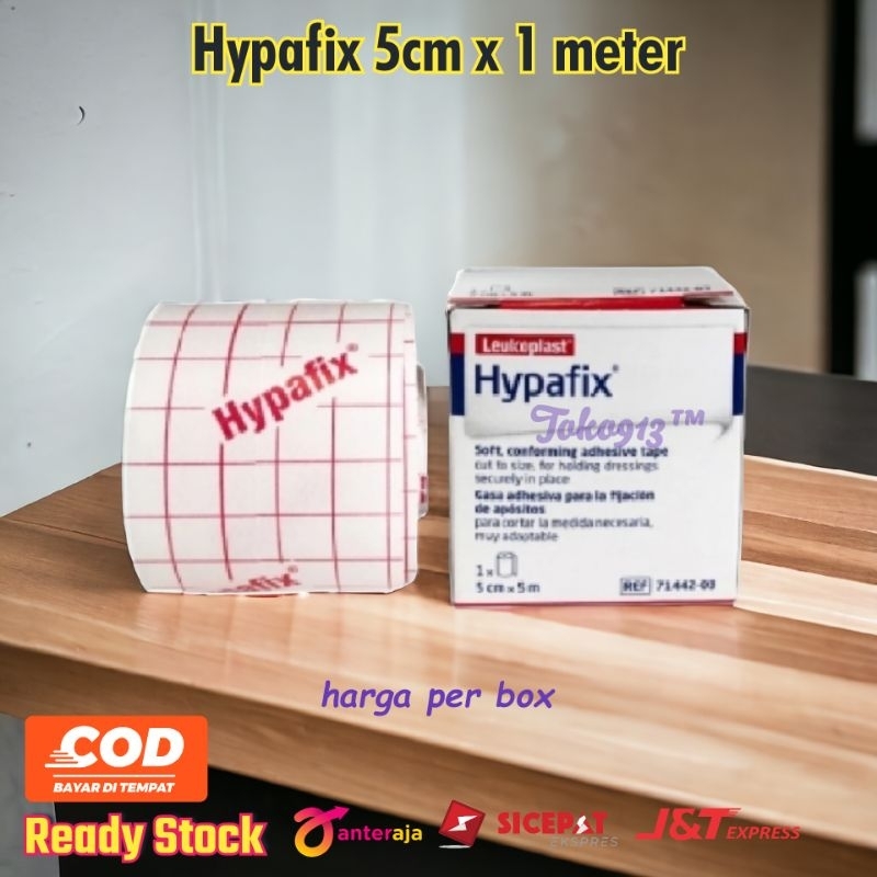 hypafix 5x1 / hypafix 5cm x 1m / hypafix 5 cm x 1 m / plester penutup luka serbaguna hypafix