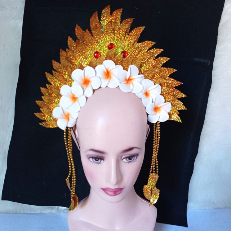 mahkota bali kamboja/mahkota kamboja khas bali/mahkota bali/sunting bali/mahkota tradisiaonal/hiasan