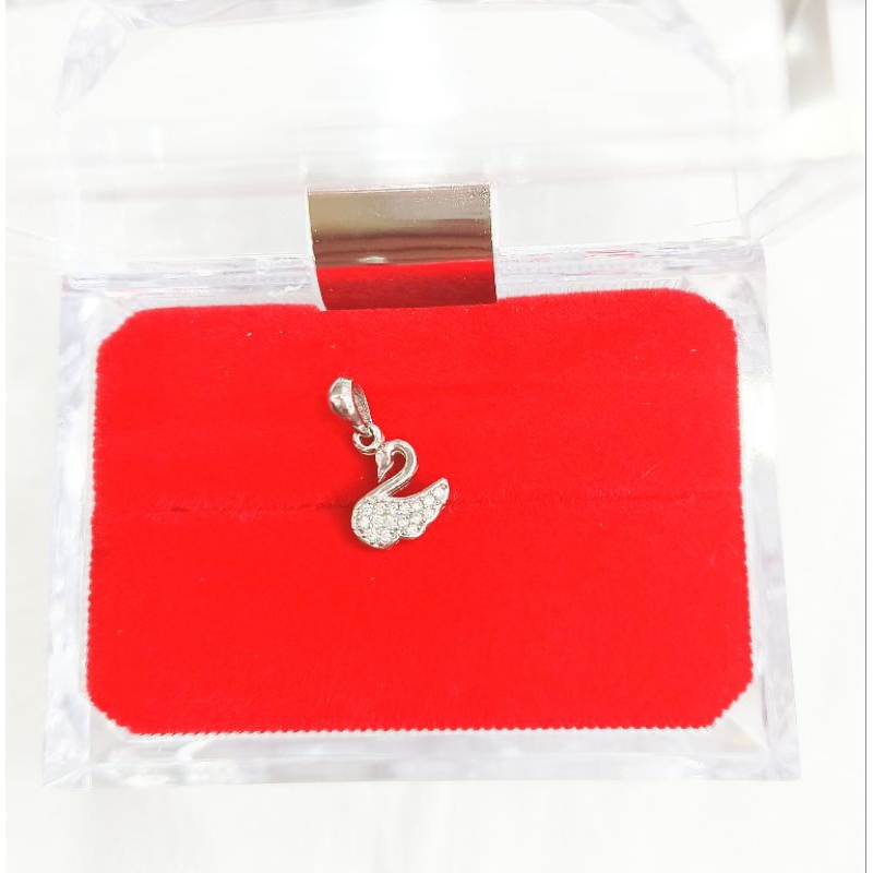 liontin angsa perak asli silver 925