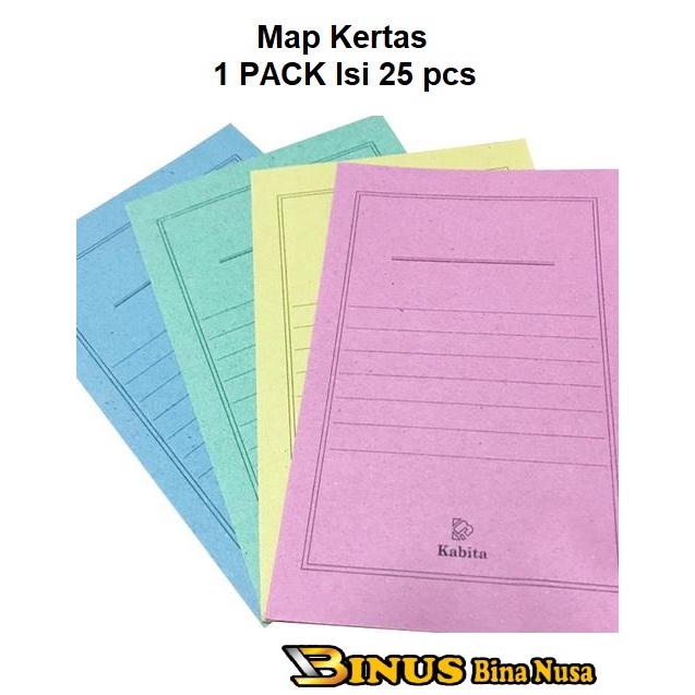 

Map Kertas folio per pack isi 50 pcs