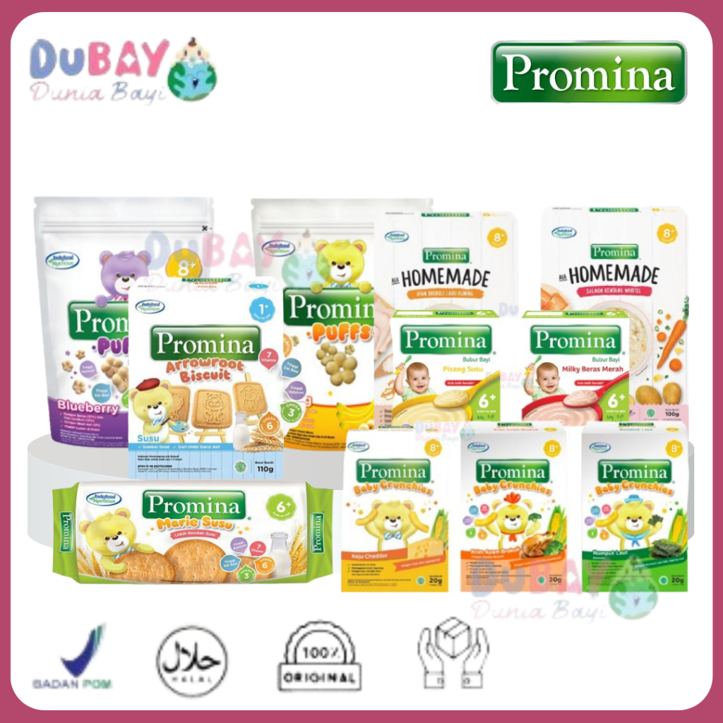Promina Pilihan MPASI Lengkap / Promina Pasta / Promina Sup Mi / Promina Silky Pudding / Promina Bis