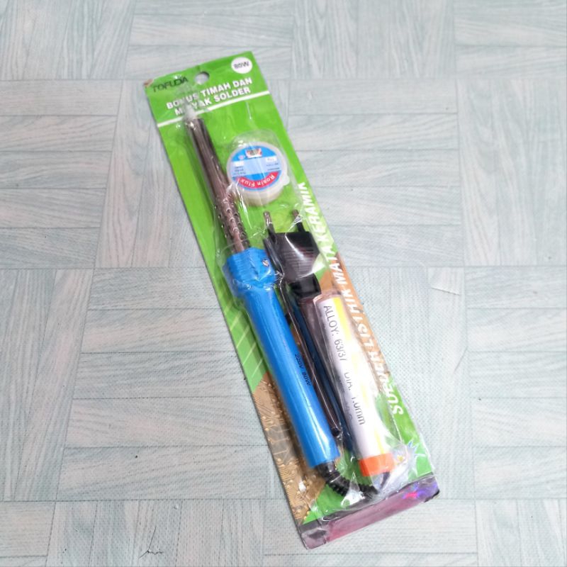 Solder Listrik 80 Watt 1 Set Paket Flux Dan Timah Tofuda