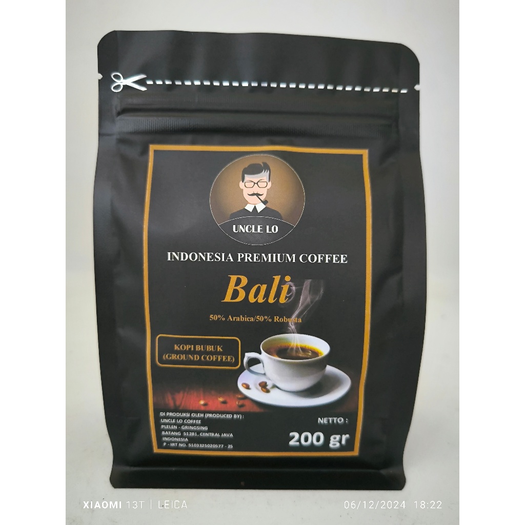 

KOPI BUBUK "BALI" UNCLE LO - 200 gr