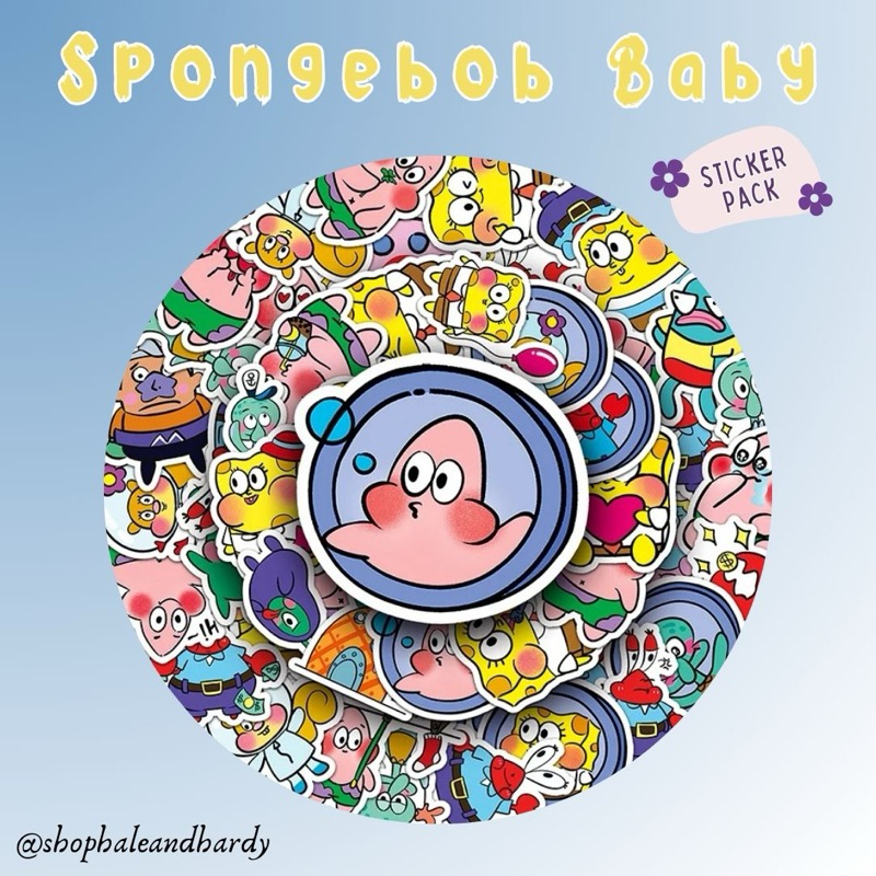 

Spongebob Squarepants Baby Sticker Pack | Stiker Cute Lucu Aesthetic Anti Air