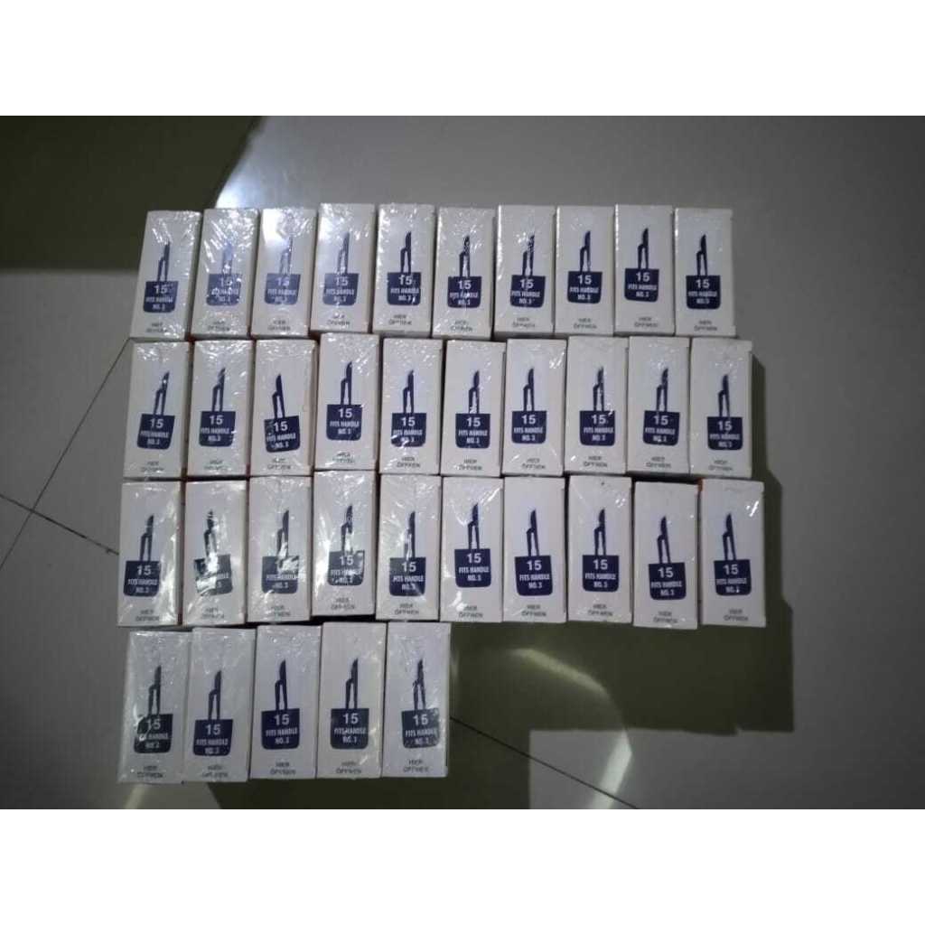 Elcon Scalpel Blades 15 B Braun/Pisau Bedah B-Braun/Surgical Blade 15/Mesh 15 B Braun