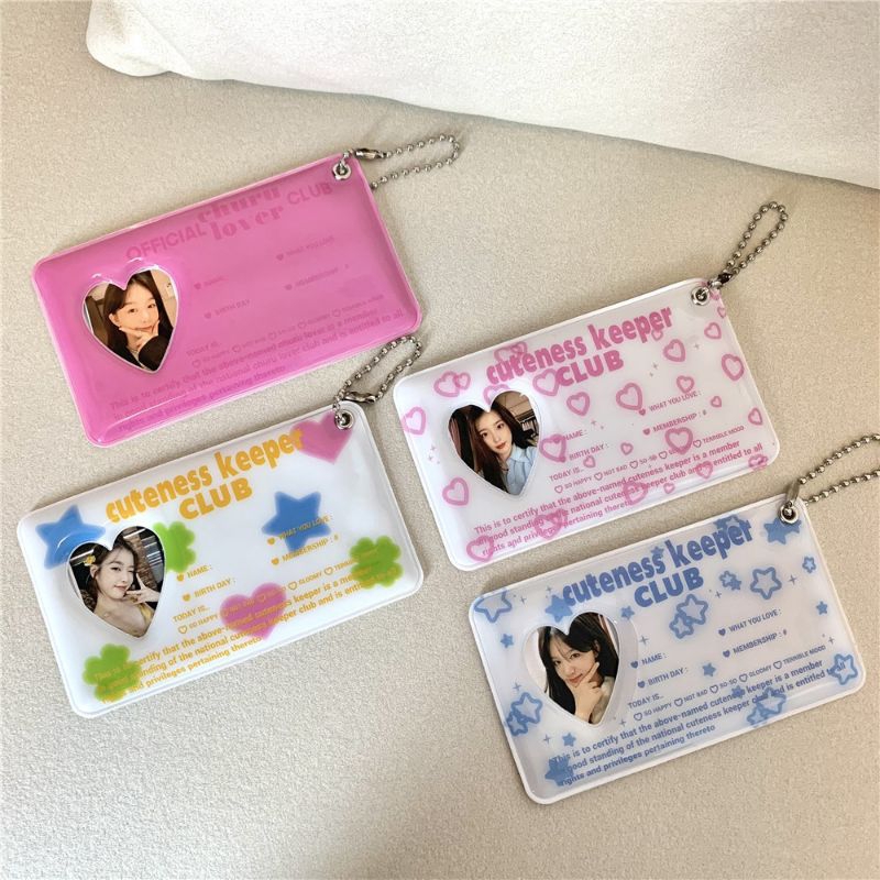

SMALL CARD HOLDER ID PHOTO LOVE STAR