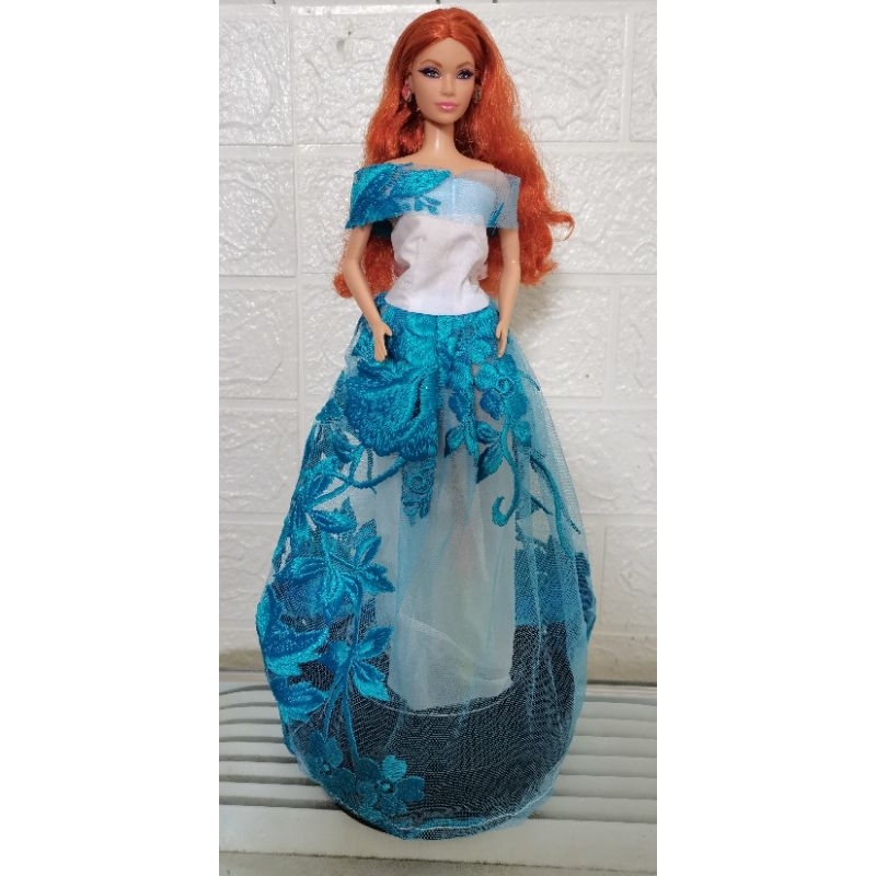 Baju boneka Barbie princess brukat