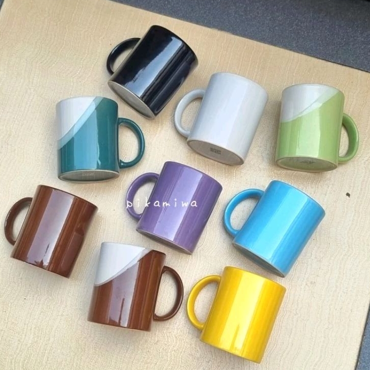 MUG KERAMIK POLOS / TWOTONE mug keramik cantik mug polos mug warna mug kopi mug lucu mug murah