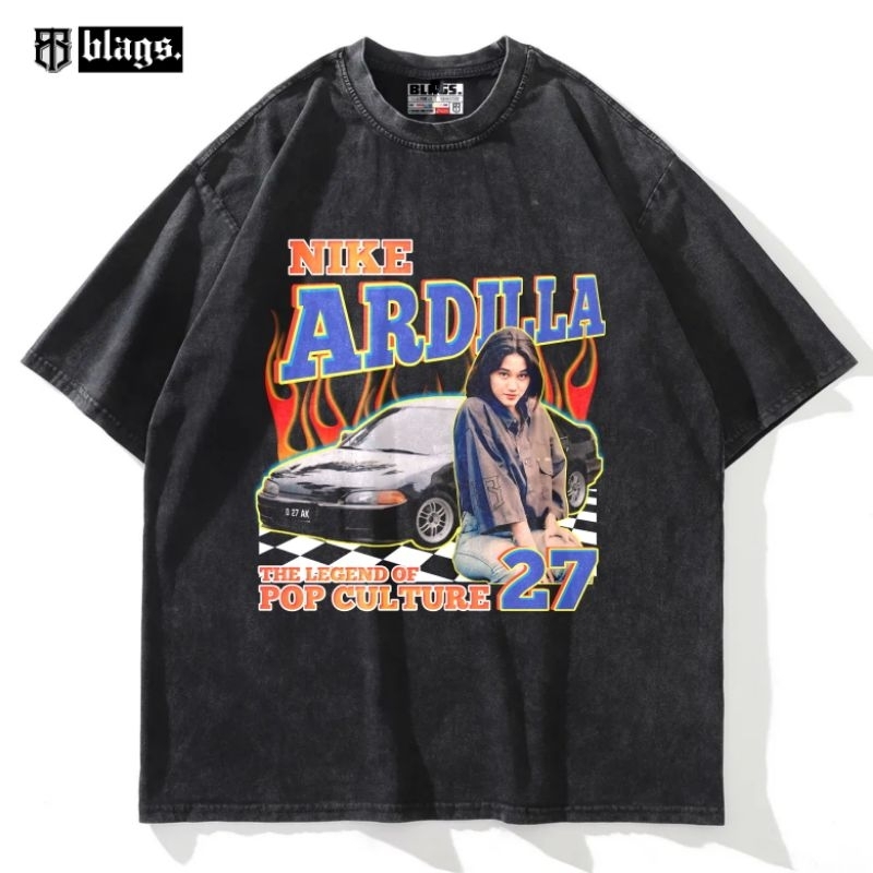 Blags T-shirt Bootleg Team Champions Nike Ardilla The Legend Of Pop Culture Oversized | Stone Wash |