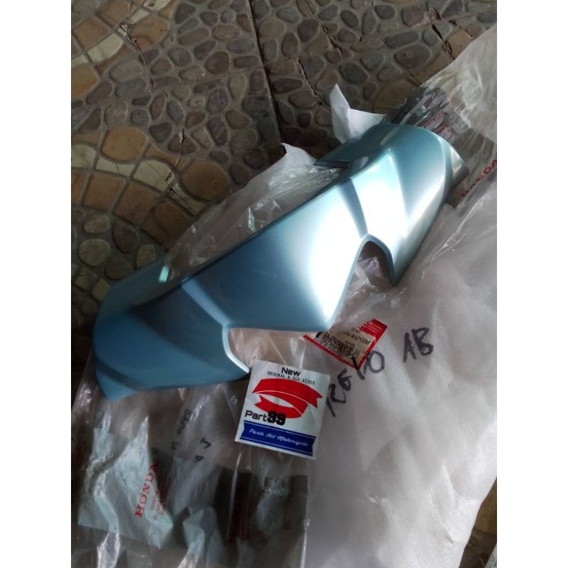 batok cover depan bagian atas biru telor asin honda absolut revo 110 original