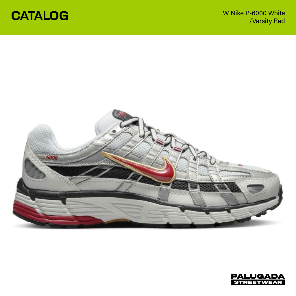W Nike P-6000 White/Varsity Red