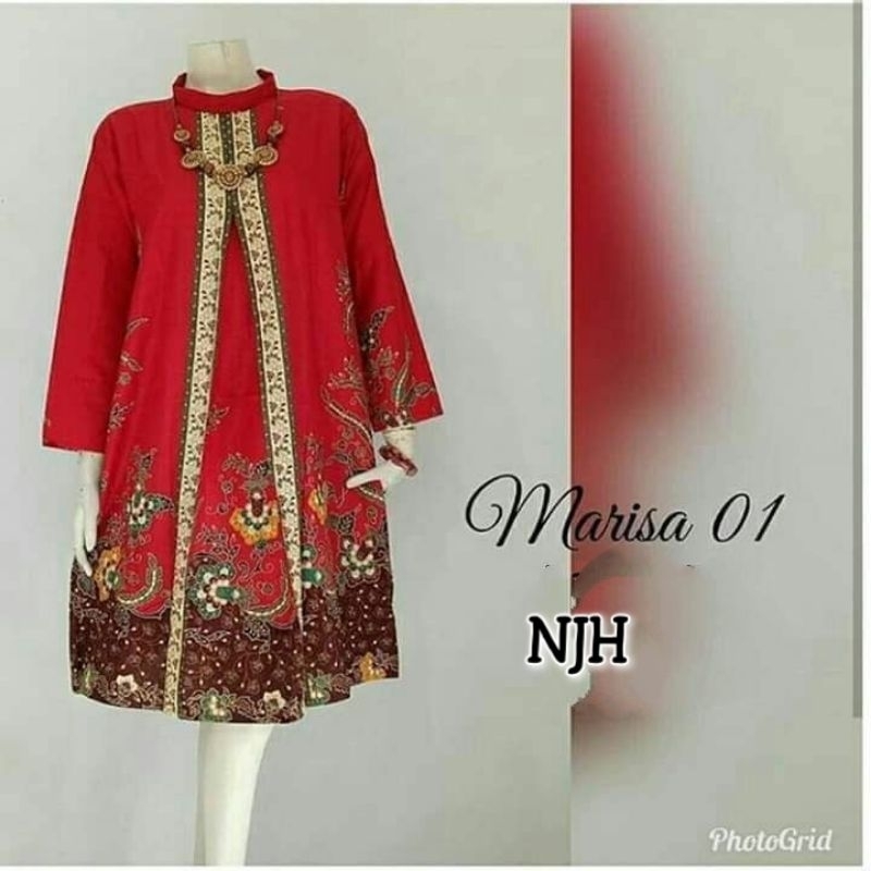 Tunik Batik Katun Jumbo Cantik Mewah Halus Premium