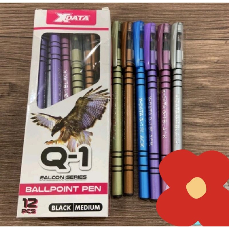 

(1Pak/12 pcs) Ballpoint X Data Q1 Pulpen Lilin