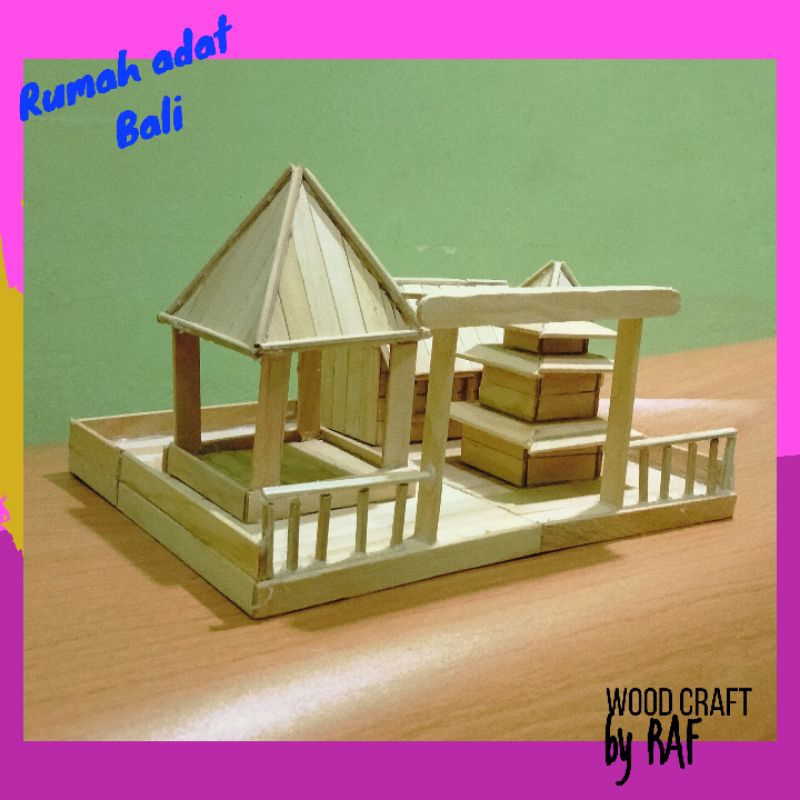miniatur rumah adat BALI