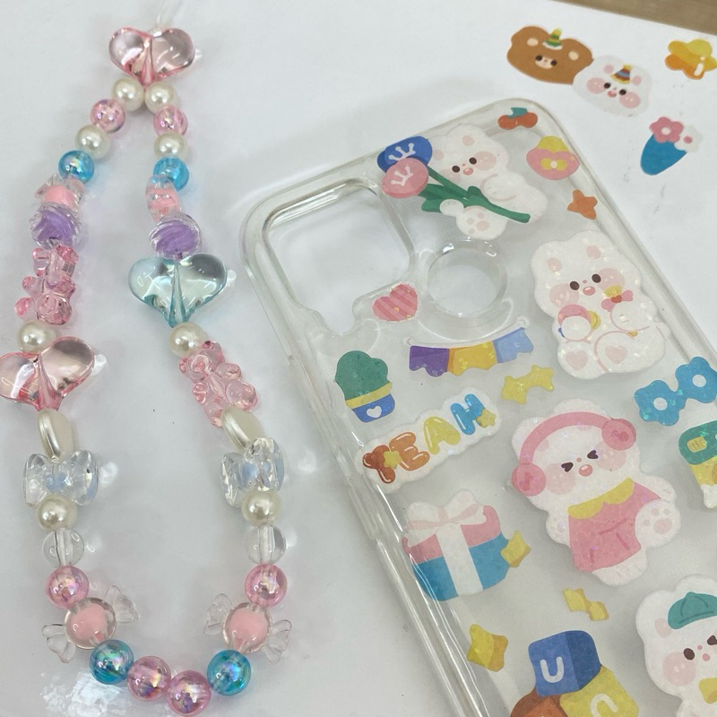 Custom Case Android & iPhone Sticker Deco Confetti Photocard with Strap & Resin Hook NCT DREAM TREAS
