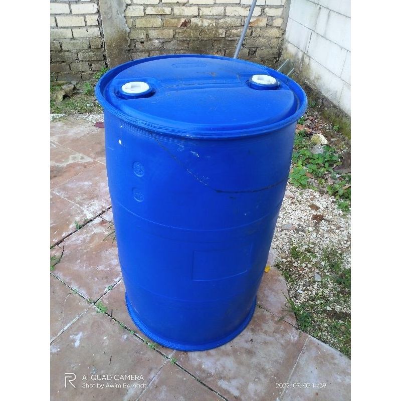 Drum plastik 200 liter, tandon air 200 liter, drum plastik tebal berkualitas, drum serbaguna