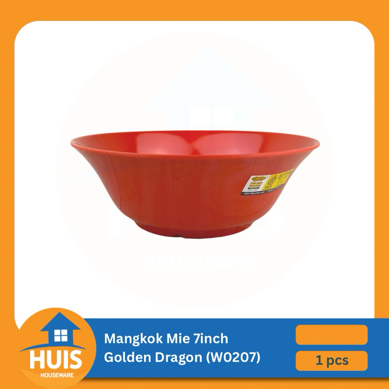 Mangkok Mie 7inch - Golden Dragon Melamin (W 0207)