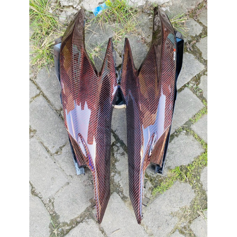 COVER BODY BELAKANG KANAN KIRI VARIO 125 150 NEW KARBON KEVLAR