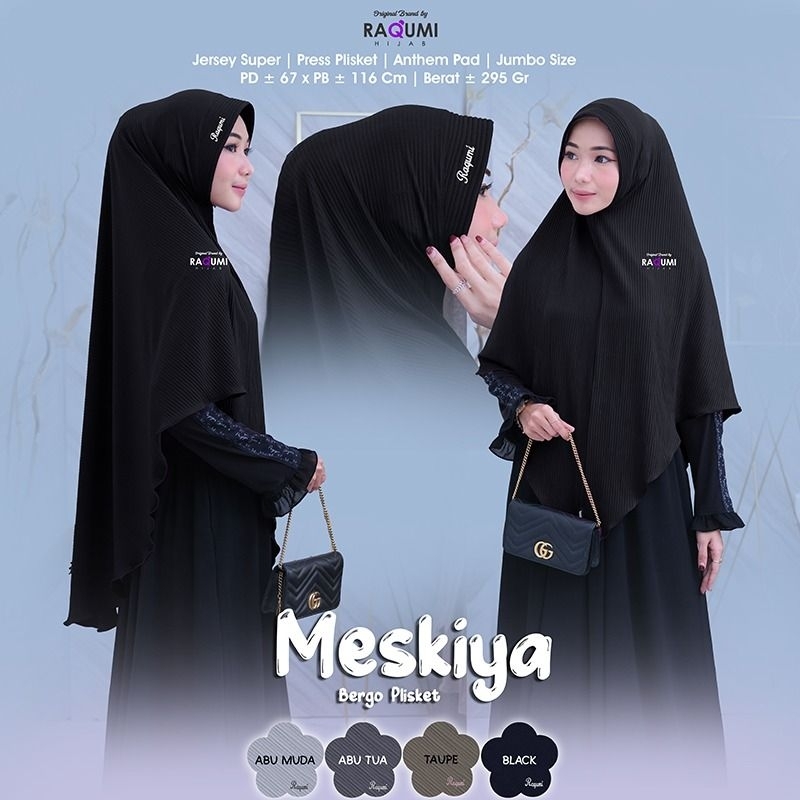 Hijab Meskiya by Raqumi Hijab | Hijab Pad Anthem | Hijab Jumbo | Hijab Jersey