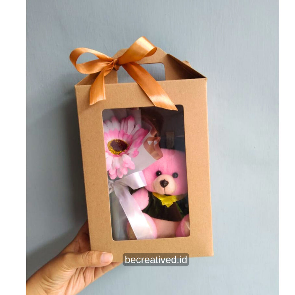 

Hampers Box Kotak Mika Teddy Bear Wisuda