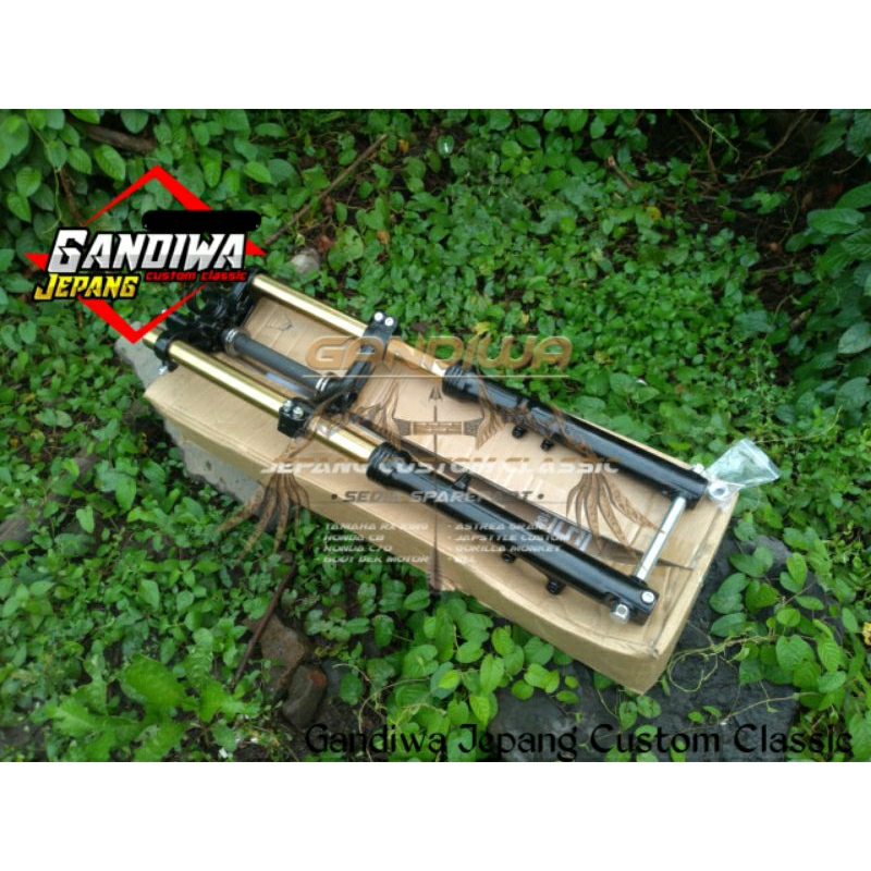 shock skok depan ninja ditail ORI original pnp Yamaha RX king new RX k RX spesial as gold emas Assy 