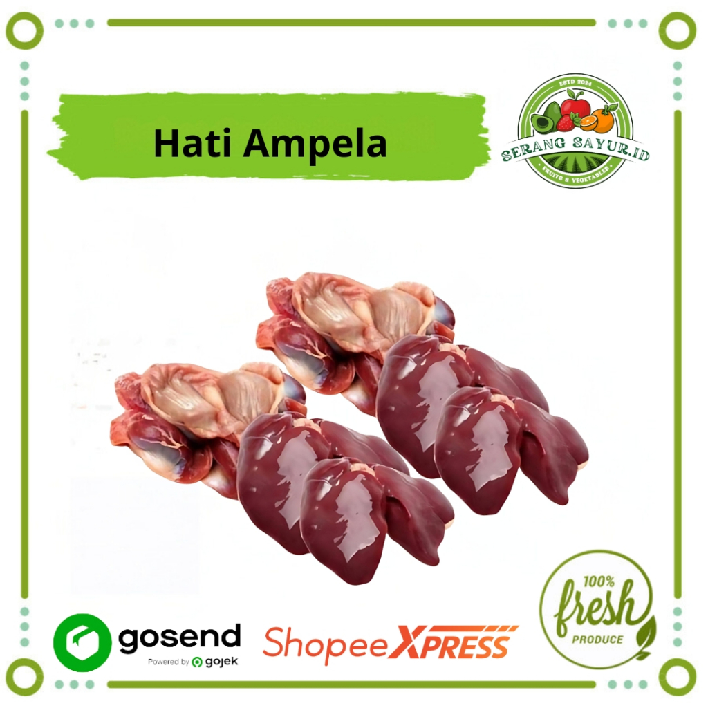 

[INSTAN SERANG] HATI AMPELA AYAM 500 GR - 1 KG