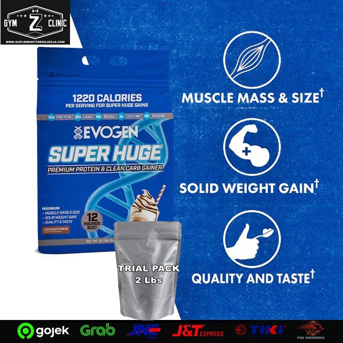 Evogen Nutrition Super Huge 2lbs Evogen Superhuge 2 lb Weight Gainer Trial Pack