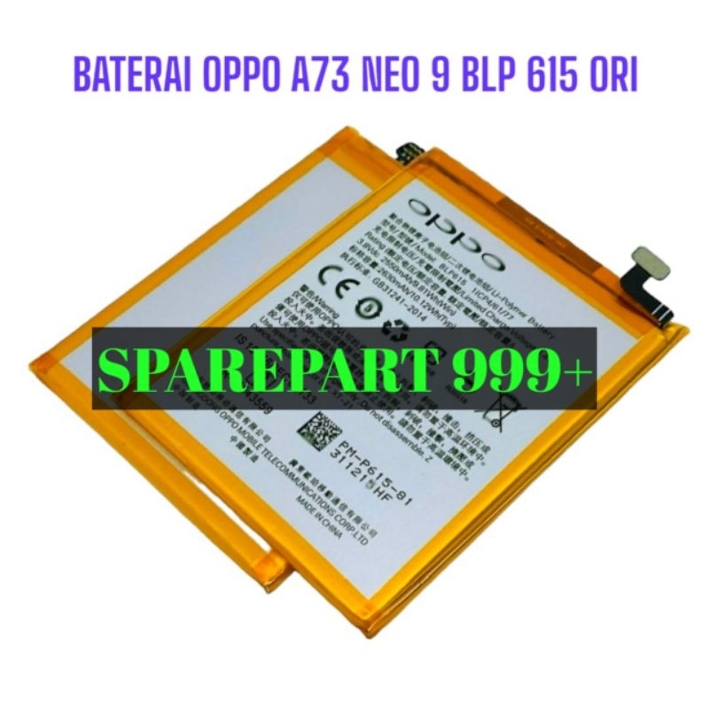 OPPO A37 / A37F NEO 9 Baterai Batre Battery Batrei Batere Batrai Tanam HP OPPO A37F ORIGINAL 100% Mo