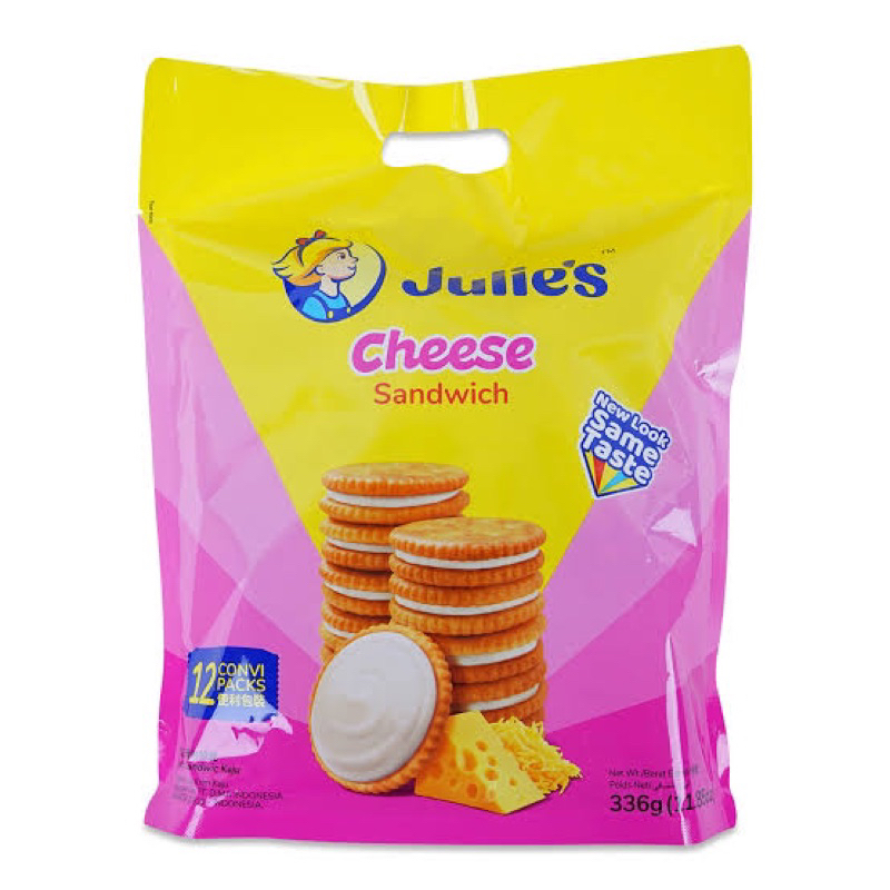 

julie’s cheese sandwich 336gr isi 12 pack