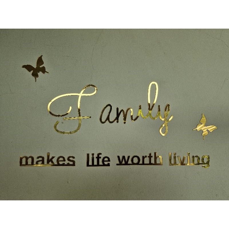 

sticker akrilik kupu stiker akrilik family makes life worth living