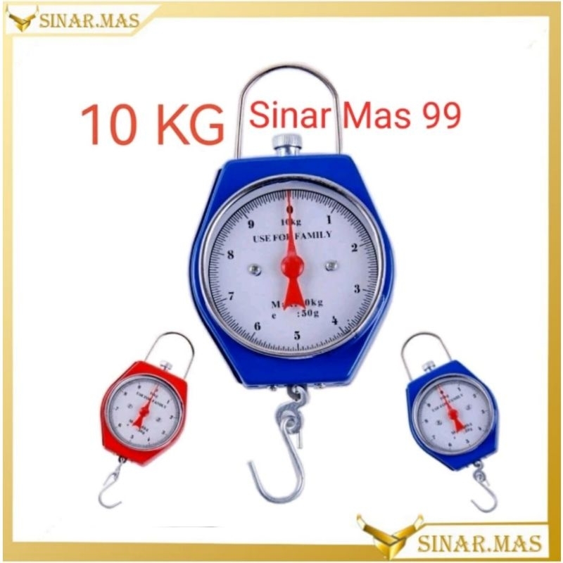 Timbangan Gantung Manual 10KG Hanging Scale Timbangan Travel Koper