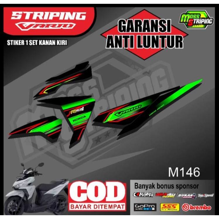 Striping Stiker motor Variasi Honda Vario 125 - 150 cc setiker setriping setrip sticker strip modif 