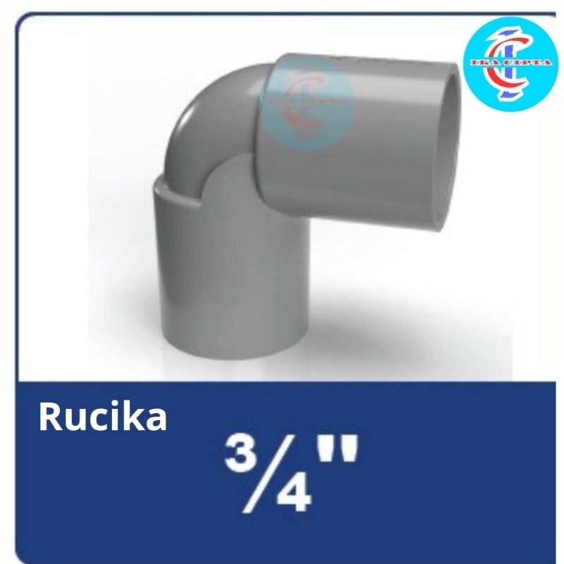 knee 3/4" AW rucika elbow 3/4 inch