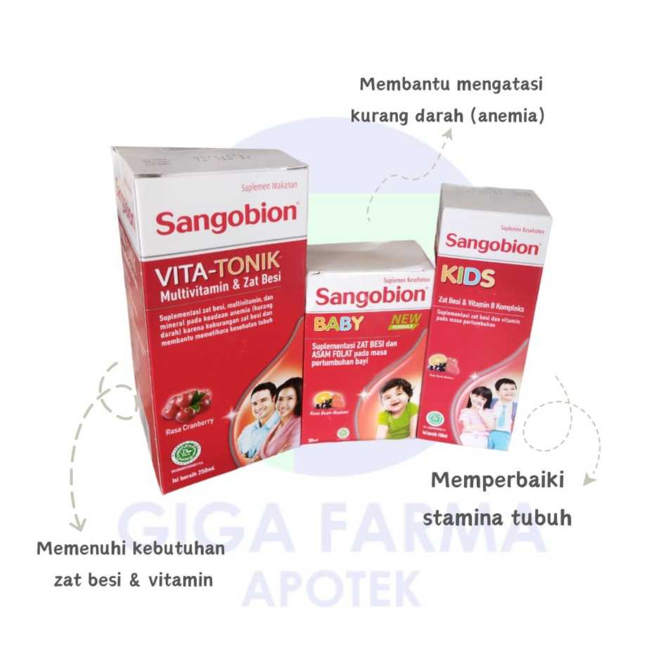 SANGOBION CAPSUL, SANGOBION VITA-TONIK, SANGOBION KIDS, SANGOBION BABY