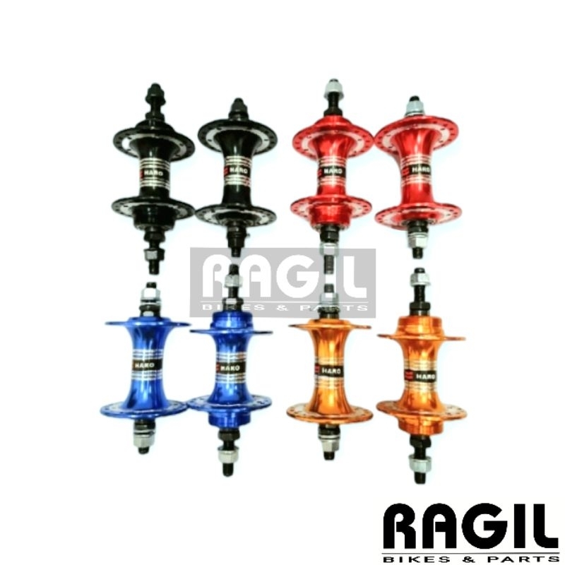 HUB FREEHUB HARO PLATINUM LUBANG 36 HOLE 36H ALLOY BEARING WARNA MERAH BIRU HITAM UNGU SILVER KUNING