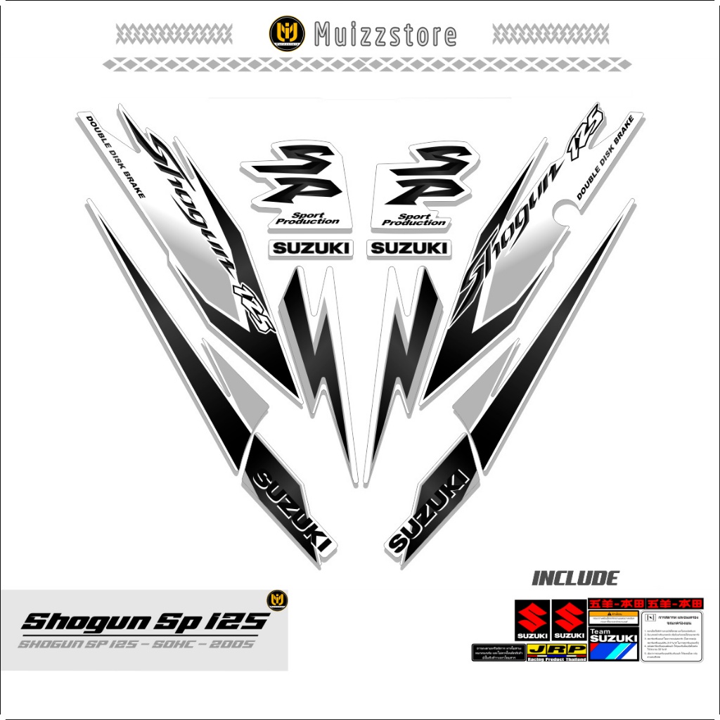 STICKER MOTOR SHOGUN SP125 / MOTIF 11 / SHOGUN 125SP / STRIPPING VARIASI SHOGUN / VIRAL MUIZZSTORES