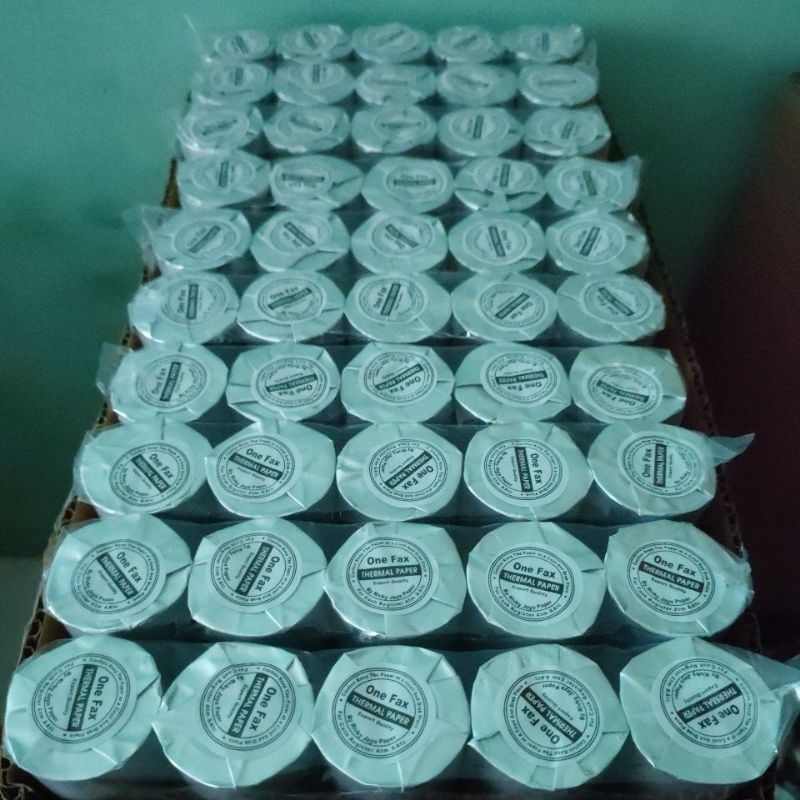 

Paket 1 box isi 100,Pcs kertas kasir struk thermal rol EDC Printer mini bluetooth Uk 58*40