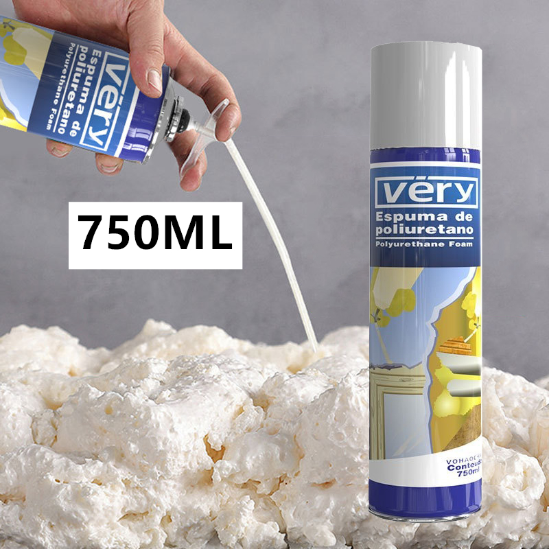 750ml PU FOAM/Busa Poliuretan Lem / Busa Poliuretan Lem Sealant 750ml/LEM BOTOL SERBAGUNA/VIRA Polyu